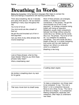 Science and Language Arts: Breathing in Words