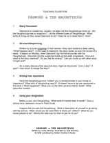 Desmond and the Naughtybugs Teacher's Guide
